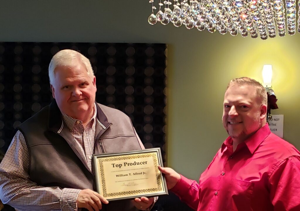 Top Producer Recognition William Allred
